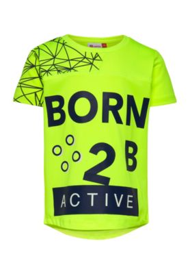 T-Shirt TYLER neongelb Gr. 80 Jungen Baby