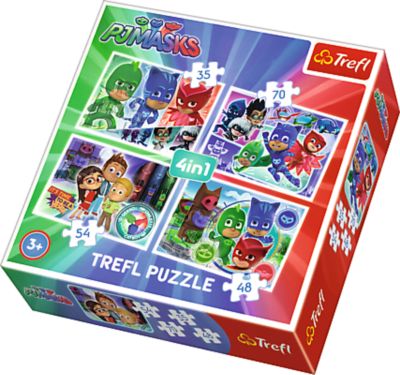 4in1 Puzzle - 35/48/54/70 Teile - PJ Masks