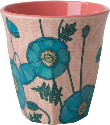 Melamin Trinkbecher Poppy Two Tone H9 cm rosa/blau