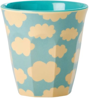 Melamin Trinkbecher klein ��Cloud�� H7 cm blau/beige