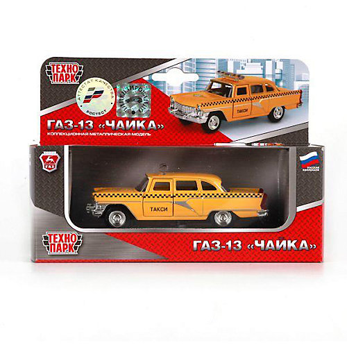Коллекционная машинка Технопарк ГАЗ Чайка Такси, 1:48 от ТЕХНОПАРК