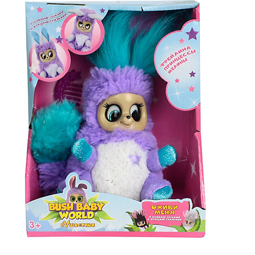 Интерактивная мягкая игрушка 1Toy Bush baby world "ПушАстики" Фрейлина Леди Лекси, 14 см от 1Toy