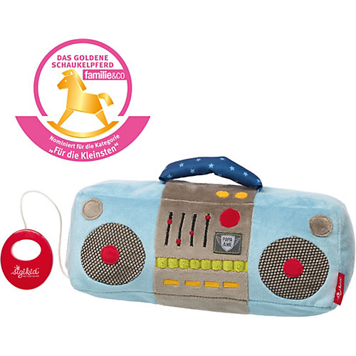 Мягкая игрушка Sigikid, магнитола, коллекция Папа & Я, 27 см от Sigikid