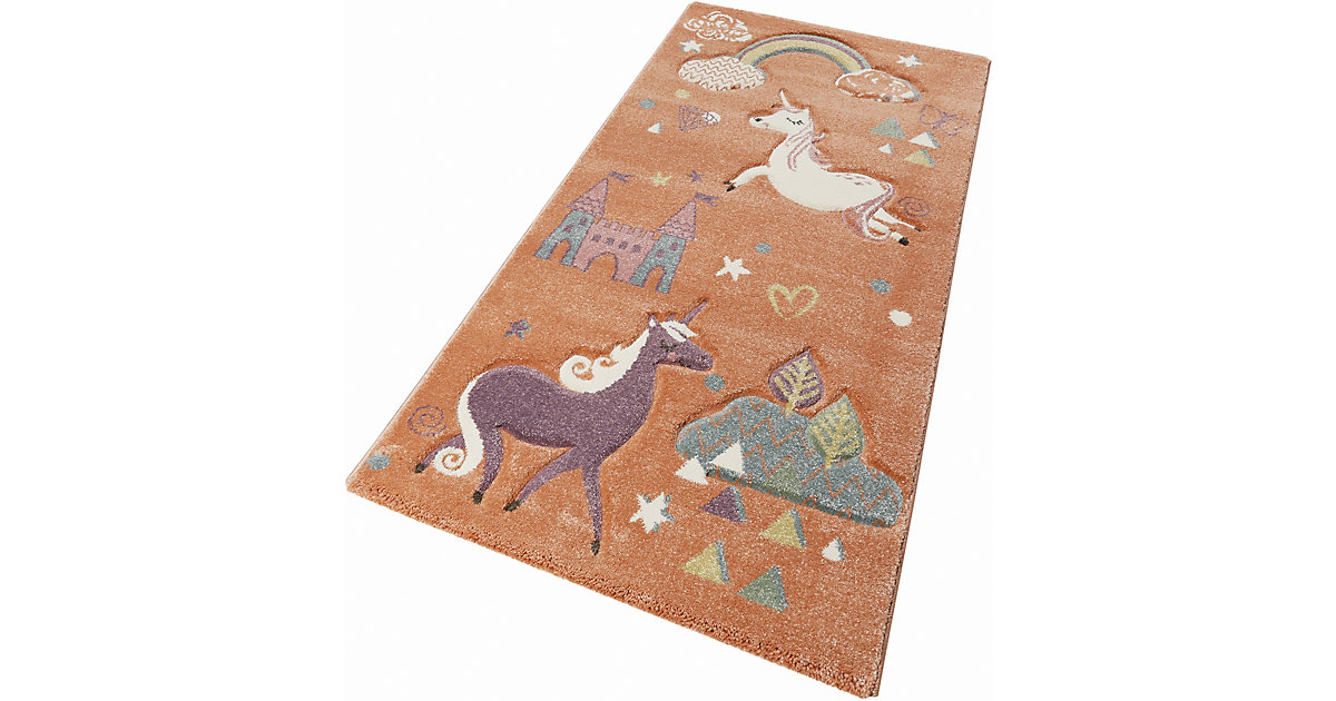 ESPRIT · ESP-21974-020 Kinderzimmerteppich Sunny Unicorn, 200 x 290 cm, pastellorange ESPRIT · ESP-21974-020 Kinderzimmerteppich Sunny Unicorn, 200 x 290 cm, pastellorange