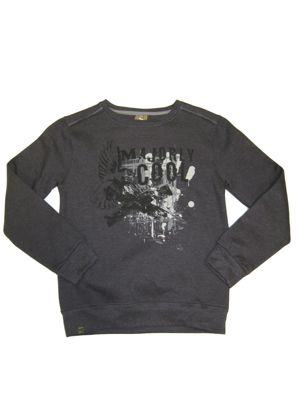 Million X Kids Jungen Sweatshirt Andrew Langarmshirts grau Gr. 128 Jungen Kinder