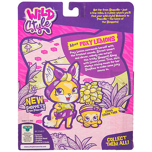 Игровая фигурка Moose "Shoppet + Shopkins" Фокси Лемонс от Moose