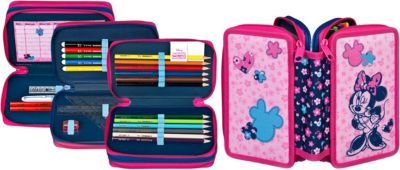 Triple-Federmäppchen Minnie Mouse, 26-tlg. 2